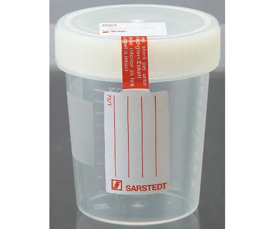 63-2982-24 Sterilized Container (with Scale and Safety Label) 100ml 75.562.105