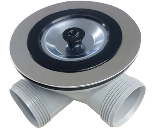 68-0508-38　［Discontinued］Small Horizontal Drain G1-1/2 Screw 2-way Type A with Lid　TO-1006A