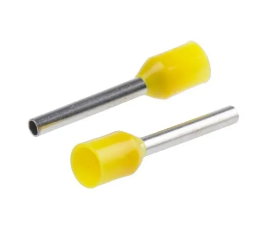 63-4759-73 RS PRO Insulated Crimp Bootlace Ferrule, 12mm Pin Length, 1.7mm Pin Diameter, 1mm² Wire Size, Yellow 311-7921