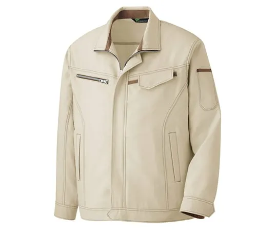 65-1290-30 Work Clothes, VERDEXCEL Male/Female Pair Long Sleeve Jumper Ivory S VES2520-UE-S VES2520-UE-S