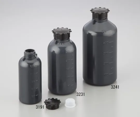 1-3232-04　［Discontinued］Narrow-Mouth Bottle 500mL PE, Gray　3241