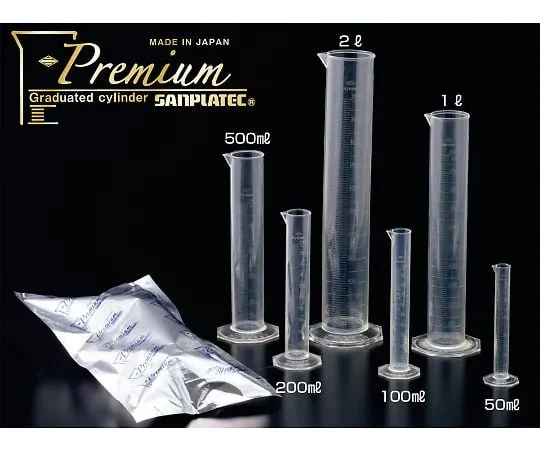 64-3692-92 SANPLA ® TPX ® Graduated Cylinder Premium 50mL (5 pcs) 26961