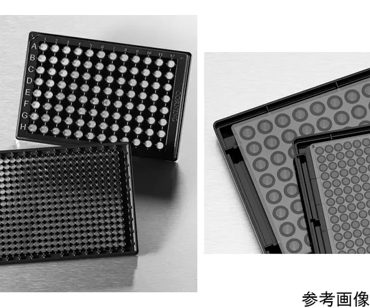65-3962-01 Half Area 96 Well Low Base COC Film Bottom Plate with Black Cell Culture Surface Treatment Lid 1 piece x 20 pieces 4517