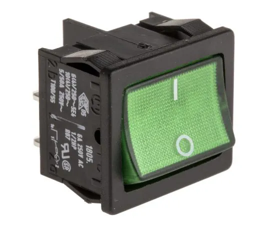 63-4887-29 Marquardt Illuminated Double Pole Single Throw (DPST), Latching Rocker Switch Panel Mount 1805.7109