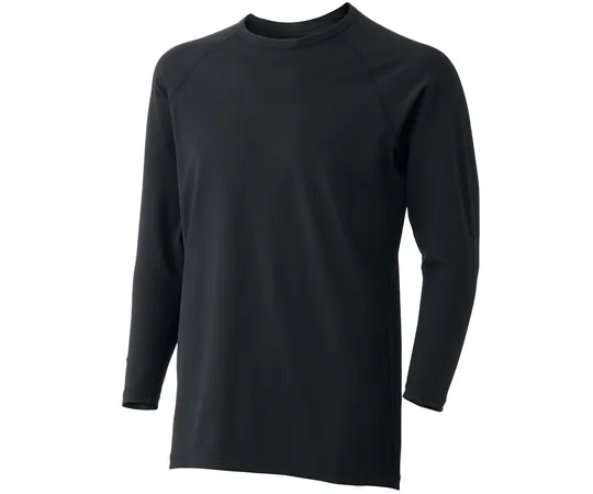65-1238-51　［Discontinued］Innerwear Unisex Long Sleeve T-Shirt Warm Innerwear Black 3S FTW11BK-UE-3S　FTW11BK-UE-3S