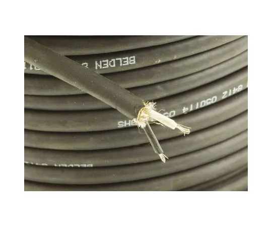 63-4727-17 Belden 30m 2 Core Screened Black Microphone Cable, 600 V, 6.65mm od , 0.52 mm² CSA 8412 010100
