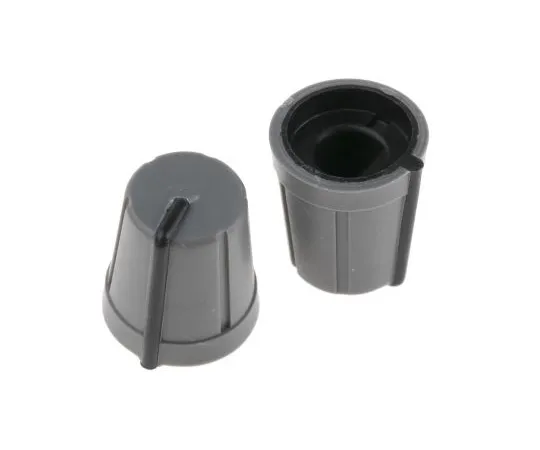 63-4805-57 RS Pro Potentiometer Knob, Push-On Type, 13mm Knob Diameter, Grey, D Shaped Shaft Type, 6mm Shaft 467-6011