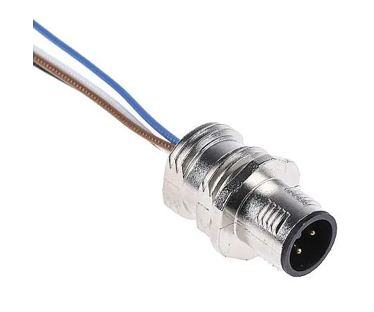 63-4917-25 DUPLICON Series Panel Mount M12 Connector, Male, 4 Way, 4A, 250 V 1523463