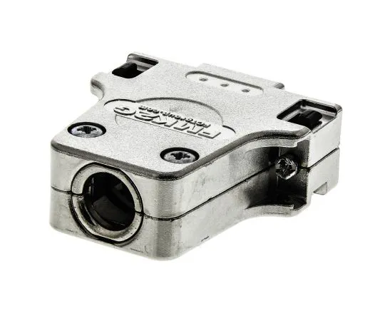 63-4754-38 FCT - A MOLEX COMPANY FMK Series Die Cast Zinc D-sub Connector Backshell, 15 Way, Strain Relief FMK2G