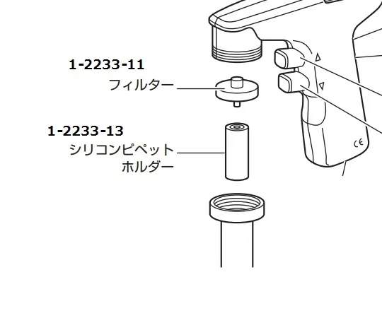 1-2233-13　［Discontinued］Replacement Silicone Pipette Holder for Pipette Controller　4096