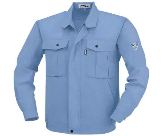 65-8334-38 Long Sleeve Blouson Blue 3L 1344-40-3L