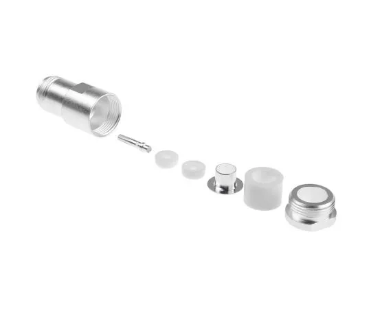 63-4782-62 TE Connectivity 50Ω Straight Cable Mount N Type Connector, jack, Solder Termination, 0 → 11GHz, RG213/U, RG8 A/U 1-1337406-0