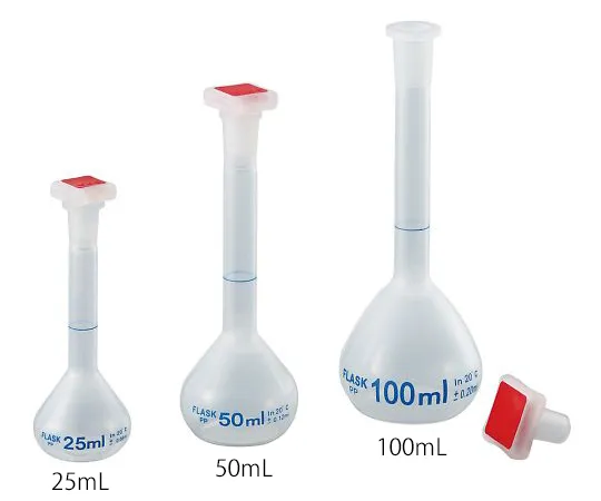 4-479-01-20　［Discontinued］PP Volumetric Flask (w/Plug Plug) 10 mL with Calibration Certificate　PVFP10
