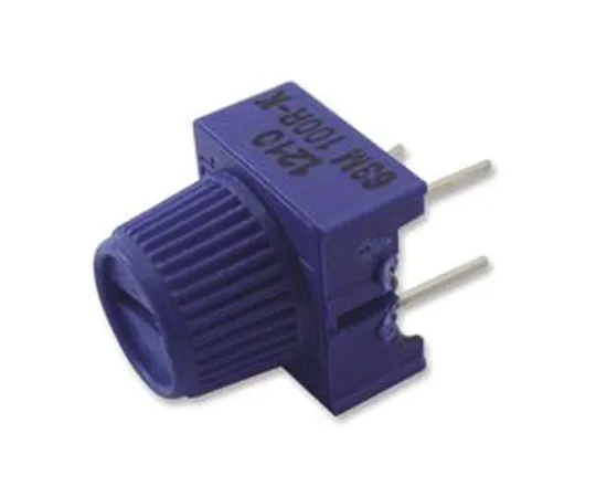 63-4697-51 Vishay 63M-T607 Series Through Hole Trimmer Resistor with Pin Terminations, 10kΩ ±10% 1/2W ±100ppm/°C Finger Adjust M63M103KB30T607