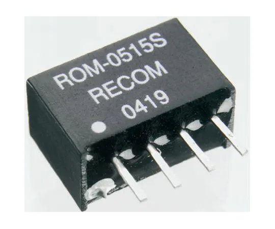 63-4831-70 Recom ROM 1W Isolated DC-DC Converter Through Hole, Voltage in 4.5 → 5.5 V dc, Voltage out 5V dc ROM-0505S