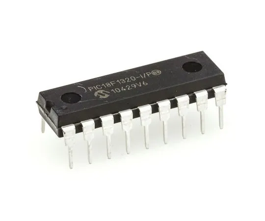 63-4804-90 Microchip PIC18F1320-I/P, 8bit PIC Microcontroller, 40MHz, 8 kB, 256 B Flash, 18-Pin PDIP PIC18F1320-I/P