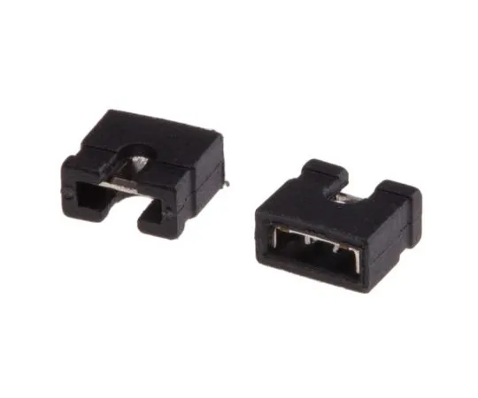 63-4746-14 RS Pro Shorting Link Female Straight Black Open Top 2 Way 1 Row 2.54mm Pitch 251-8569