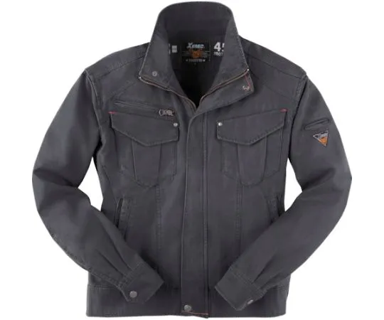 65-8422-22 Long Sleeve Blouson Stone Black 3L 2140-91-3L