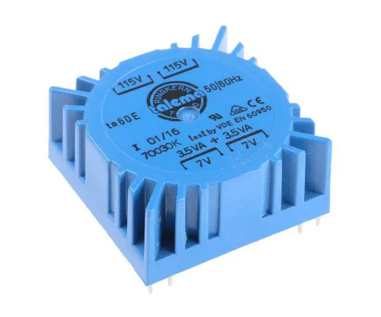 63-4735-75 2 Output Toroidal Transformer, 7VA, 2 x 7V ac 70030K