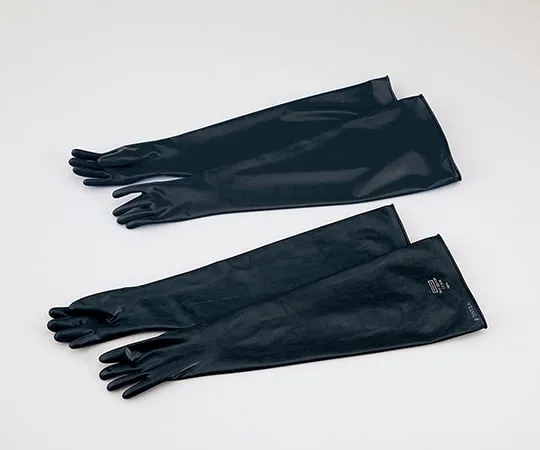1-3474-11　［Out of stock］Flow Type Glove Box Glove Made Of Butyl Rubber　AZGBG-7BL
