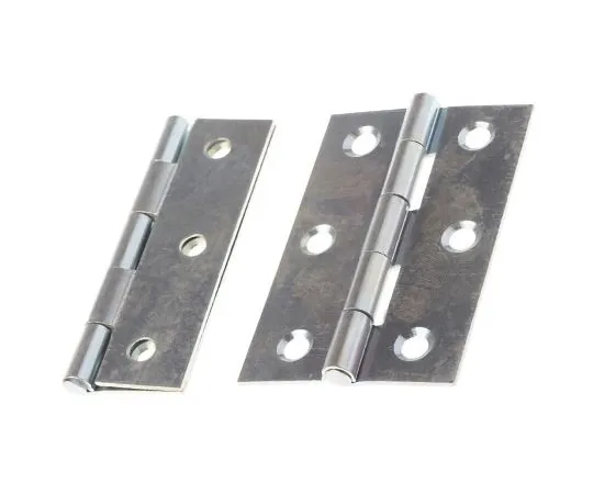 63-4794-22 RS Pro Zinc Plated Steel Butt Hinge with a Fixed Pin Screw, 75mm x 49mm x 1.4mm 436-5070