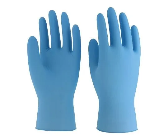 4-1437-01 Nitrile Disposable glove (model lobe) Blue SS No.991
