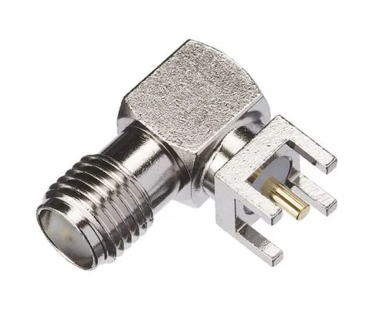 63-4926-04 Yuetsu Right Angle PCB Mount SMA Connector, Solder Termination 089-PN52A