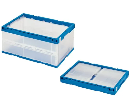 65-8993-57 Eco Type Folding Container 40 L Transparent Type 5 Pieces STS4DB