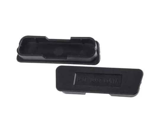 63-4927-90 Male 25 Way D-sub Connector Dust Cap, Carbon Black Reinforced PP 666-0923