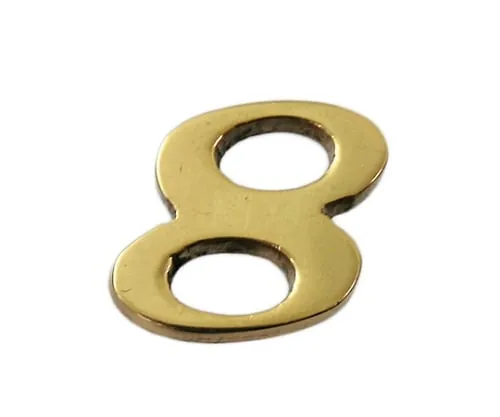 61-7430-45 Brass Gold Characters 8 QL20-8