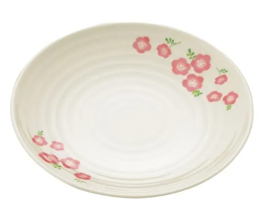 62-2921-62 Round Plate (Large) Peach Flower (Momoka) MK-12