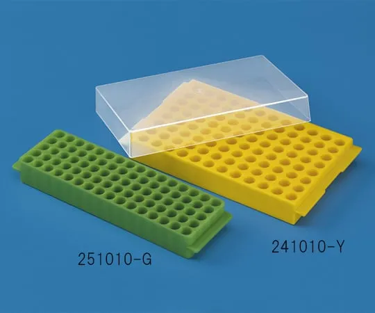 62-2940-20 Reversible Rack with Cover 96Places 0.5 or 1.5ml Clear 241010-N 241010-N