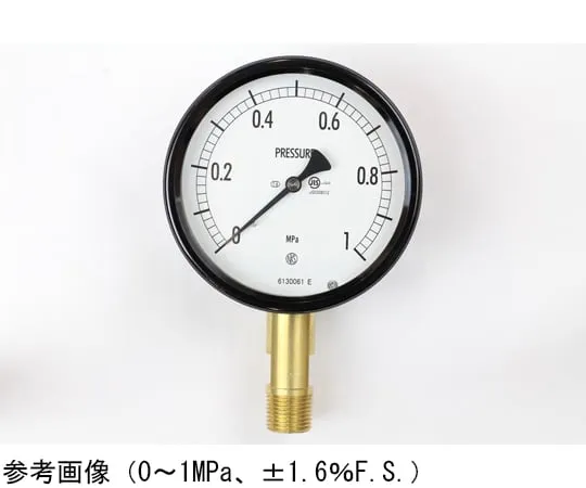 65-4304-57-20 Sealed Pressure Gauge (100Φ) Vertical A Frame with 0.1 MPa with Inspection Certificate BE12-191
