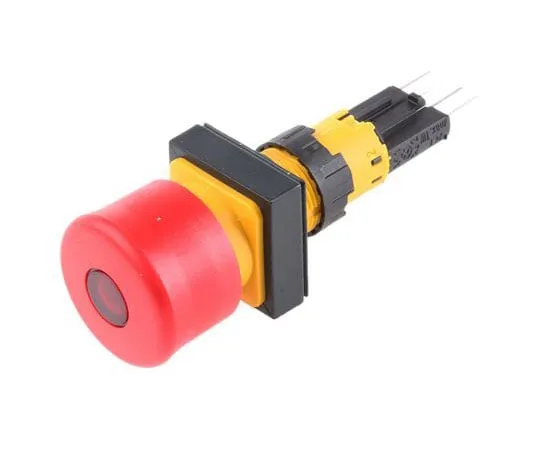 63-4727-15 Eaton, RMQ16 Illuminated Red Round Push Button, 16mm Stay Put Push In Q25LPV