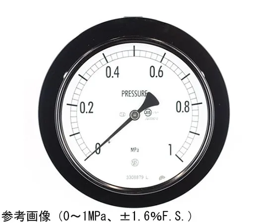 65-4280-78 Normal Pressure Gauge (Φ100) Embedded D Frame (Mounting Bracket) -0.1~0.1 MPa AE15-141