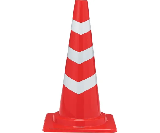 67-7137-31 Cut Scotch Cone MΦ 40 (Red) White Tape Wrapped Red/White 8Y036500REWH