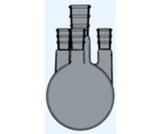 65-8669-90 Four-head Flask Side Tube Angle 15° Brown 100 mL Middle Tube/Side Tube 29/42/15/25 x 3 042-29100T