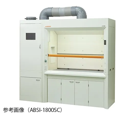 3-3930-11　［Discontinued］Fume Hood Standard (Wet Scrubber Horizontal Type) 1900 x 830 x 2250mm　ABSI-1200SC