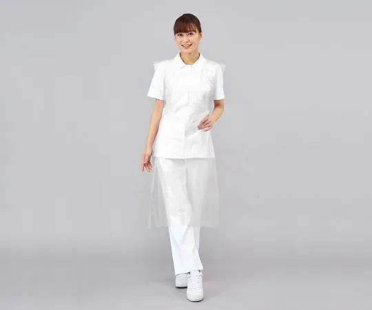 8-6933-01　［Discontinued］PROSHARE Business Apron (PE) White　602K18