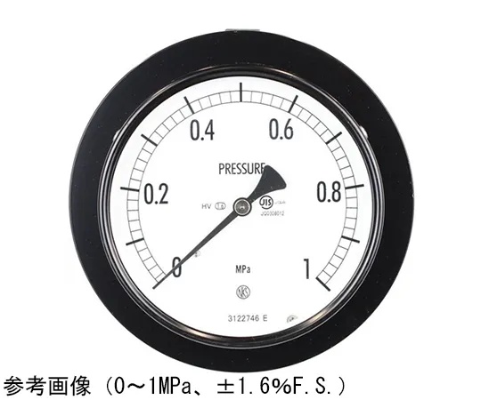 65-4280-46-20 Normal Pressure Gauge (Φ100) Embedded D Frame (Mounting Metal Fittings) 1 MPa Inspection Certificate for Heat and Vibration Resistance AE15-131