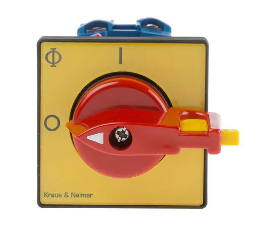 63-4759-43 3 Pole Panel Mount Non F***d Isolator Switch, 20 A, 5.5 kW, IP65 KG10AT203/GBA011FT2