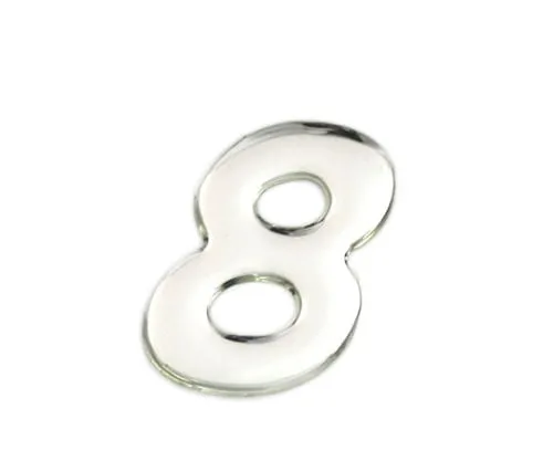 61-7427-72 Silver Metal Characters 8 35mm x 1mm SM35-8