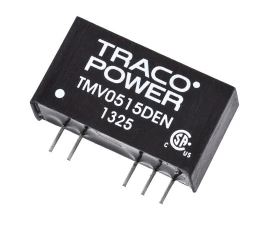 63-4929-87 TRACOPOWER TMV EN 1W Isolated DC-DC Converter Through Hole, Voltage in 4.5 → 5.5 V dc, Voltage out ±15V dc TMV 0515DEN