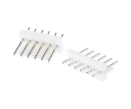 63-4860-86 TE Connectivity MTA-100, 6 Way, 1 Row, Straight PCB Header 640454-6
