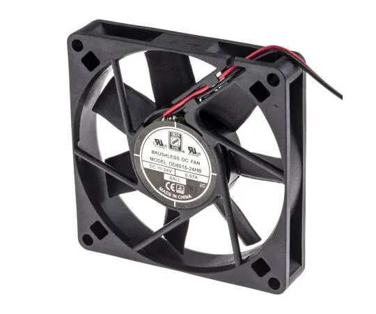 63-4867-57 RS PRO Axial Fan, 60 x 60 x 25mm, 18cfm, 1.9W, 24 V dc 541-5227