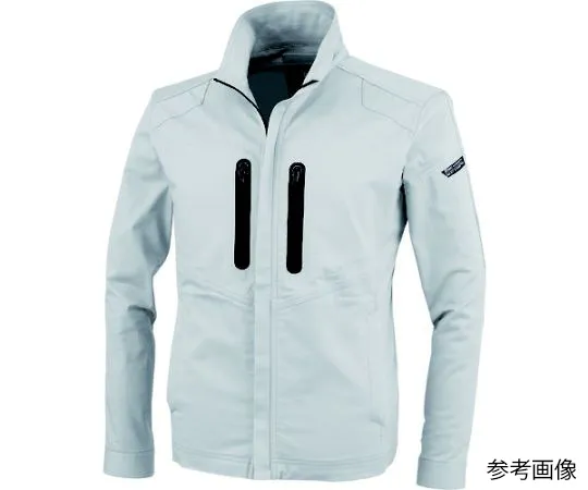 65-8388-68 Long Sleeve Blouson Silver Gray 3L 1720-22-3L