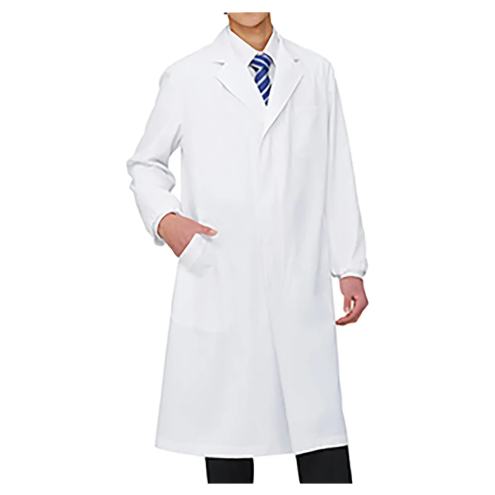 3-9749-01　［Discontinued］Comfortable Lab Coat (For Men) Single Type S Size　D51-601-S