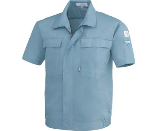 65-8524-24 Short Sleeve Blouson Blue Gray 3L 9291-43-3L