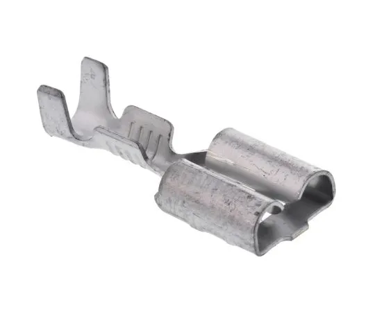 63-4743-33 TE Connectivity FASTIN-FASTON .250 Series Crimp Receptacle, 6.35 x 0.81mm, 0.3mm² to 0.8mm², 22AWG to 18AWG, Tin Plated 60838-1