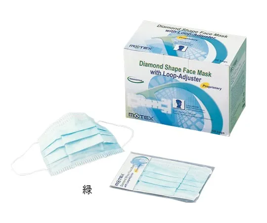 1-7716-01　［Discontinued］Diamond Type 3Ply Mask White L 50 Pieces　95191